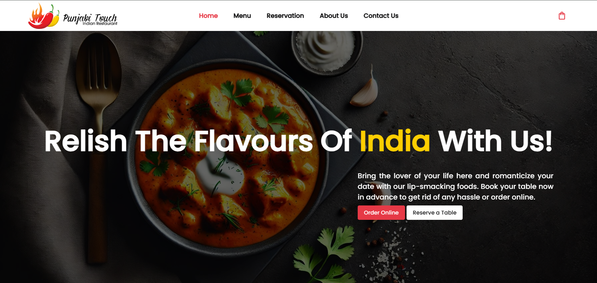 Restaurant Website (Freelance)